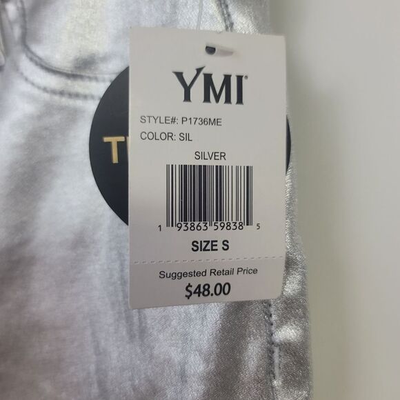 Ymi womens high rise metallic skinny jeans, small - Picture 6 of 10